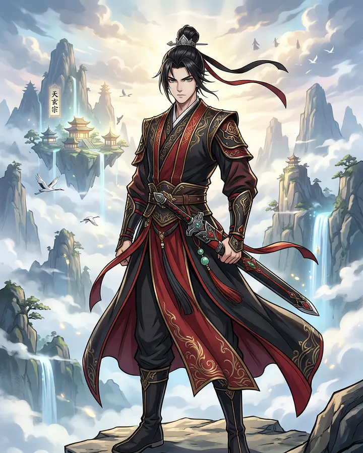 玄幻修仙人物全身立绘