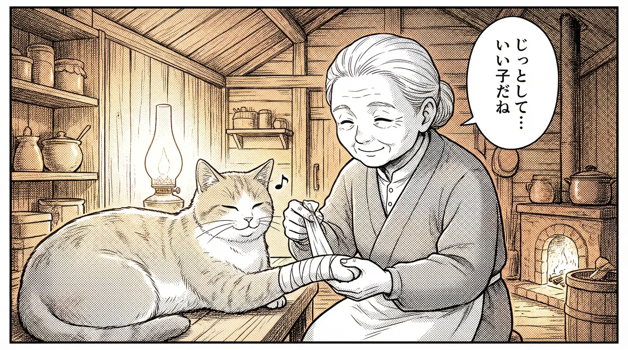 路地裏の猫と灯り 7