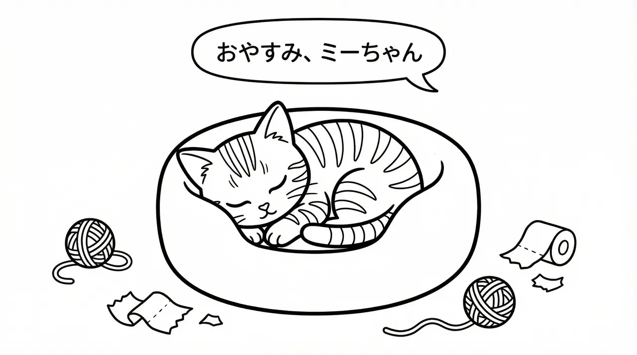 ミーちゃんのひみつの冒険：白黒線画の塗り絵物語 6