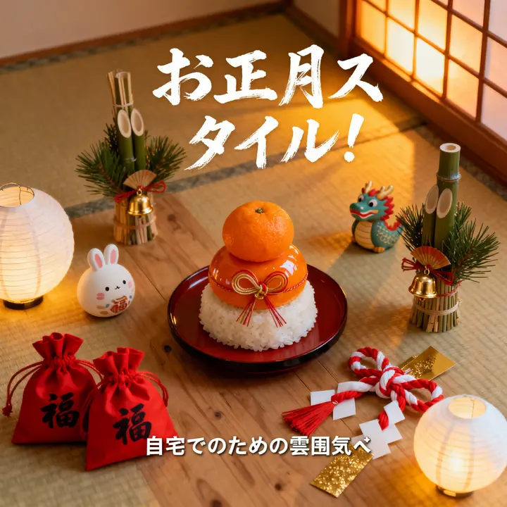 Japanese New Year Instagram Cover - Traditional Decoration Display — 1