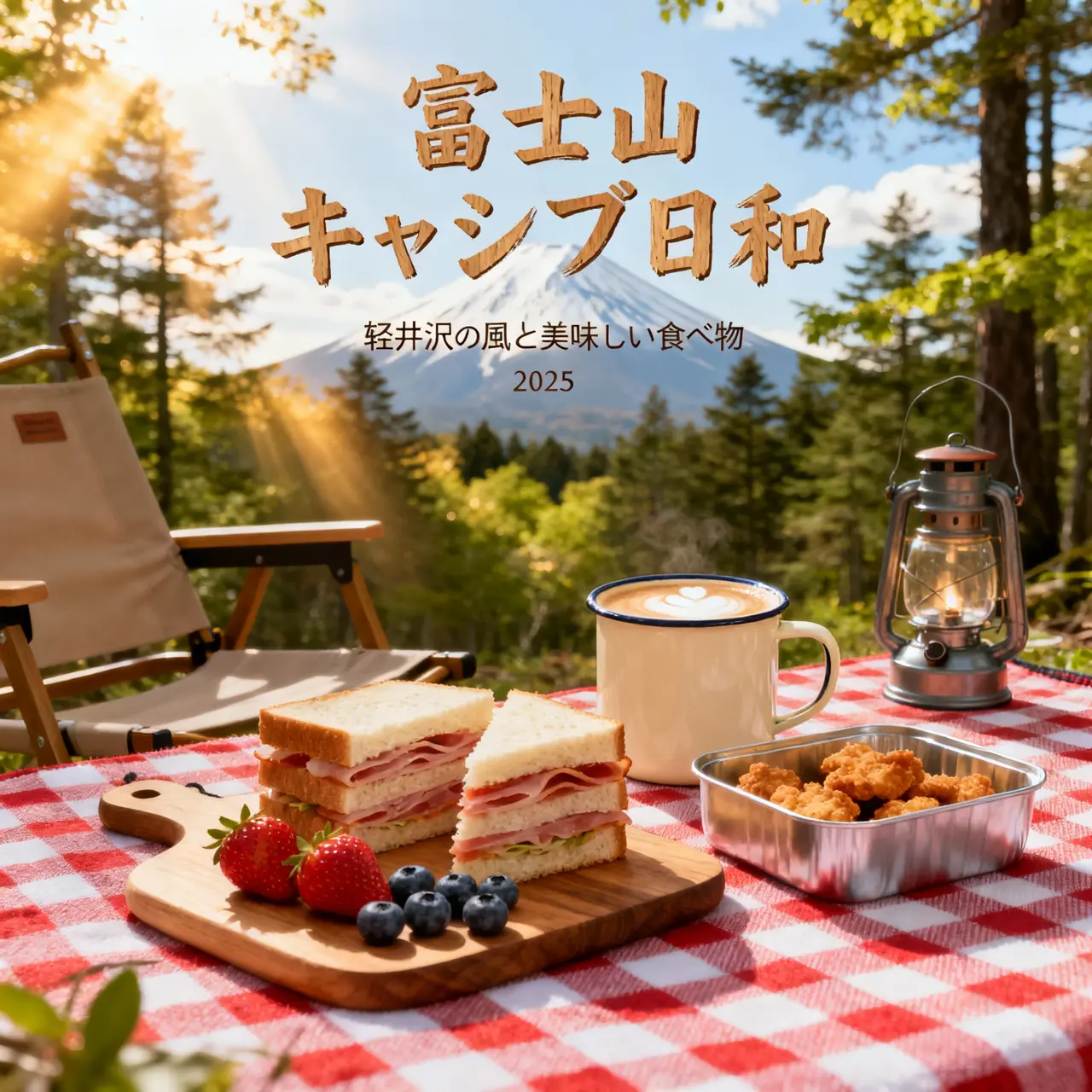 クラシックピクニックスタイル - 赤白チェック