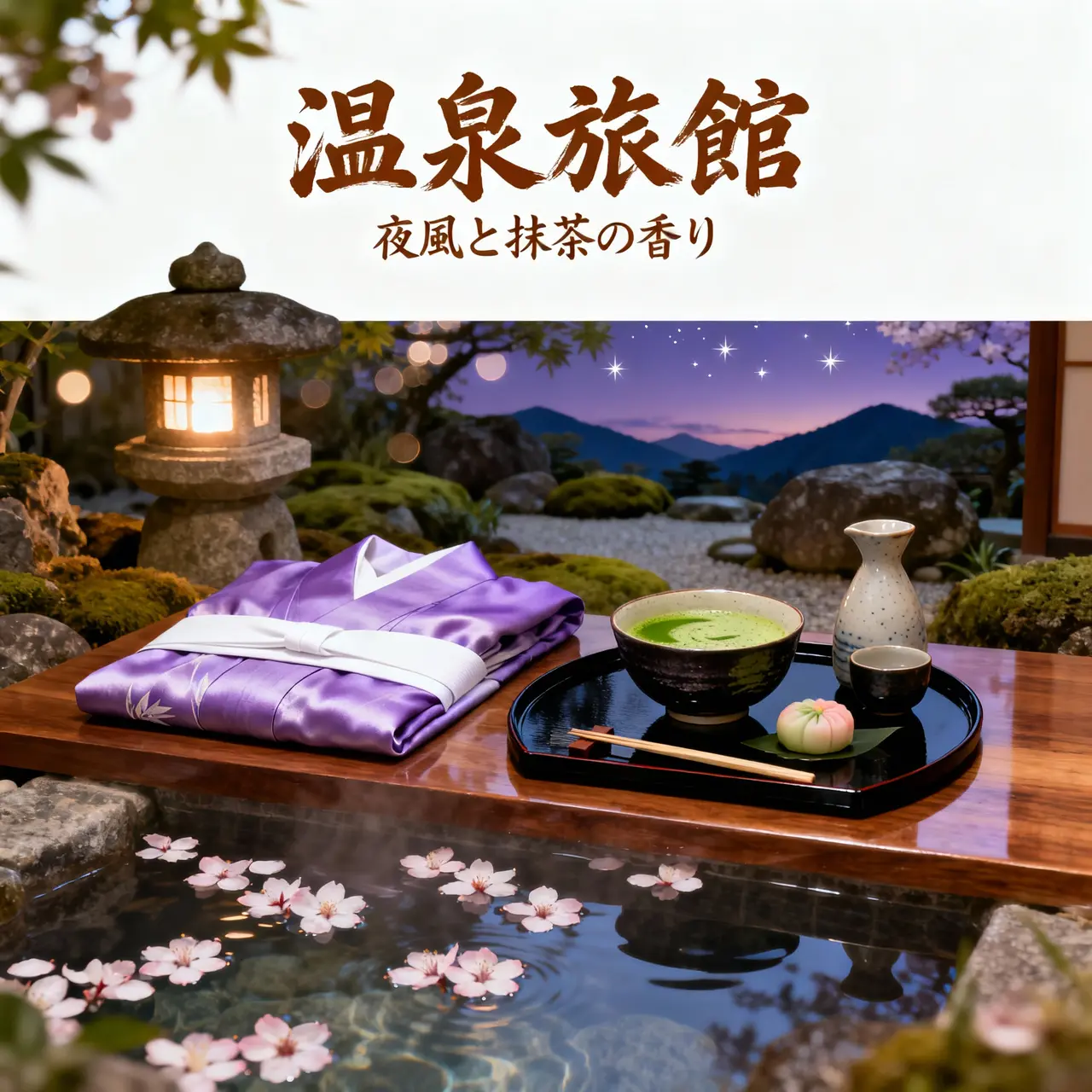 温泉旅館カバー - エディトリアルスタイル