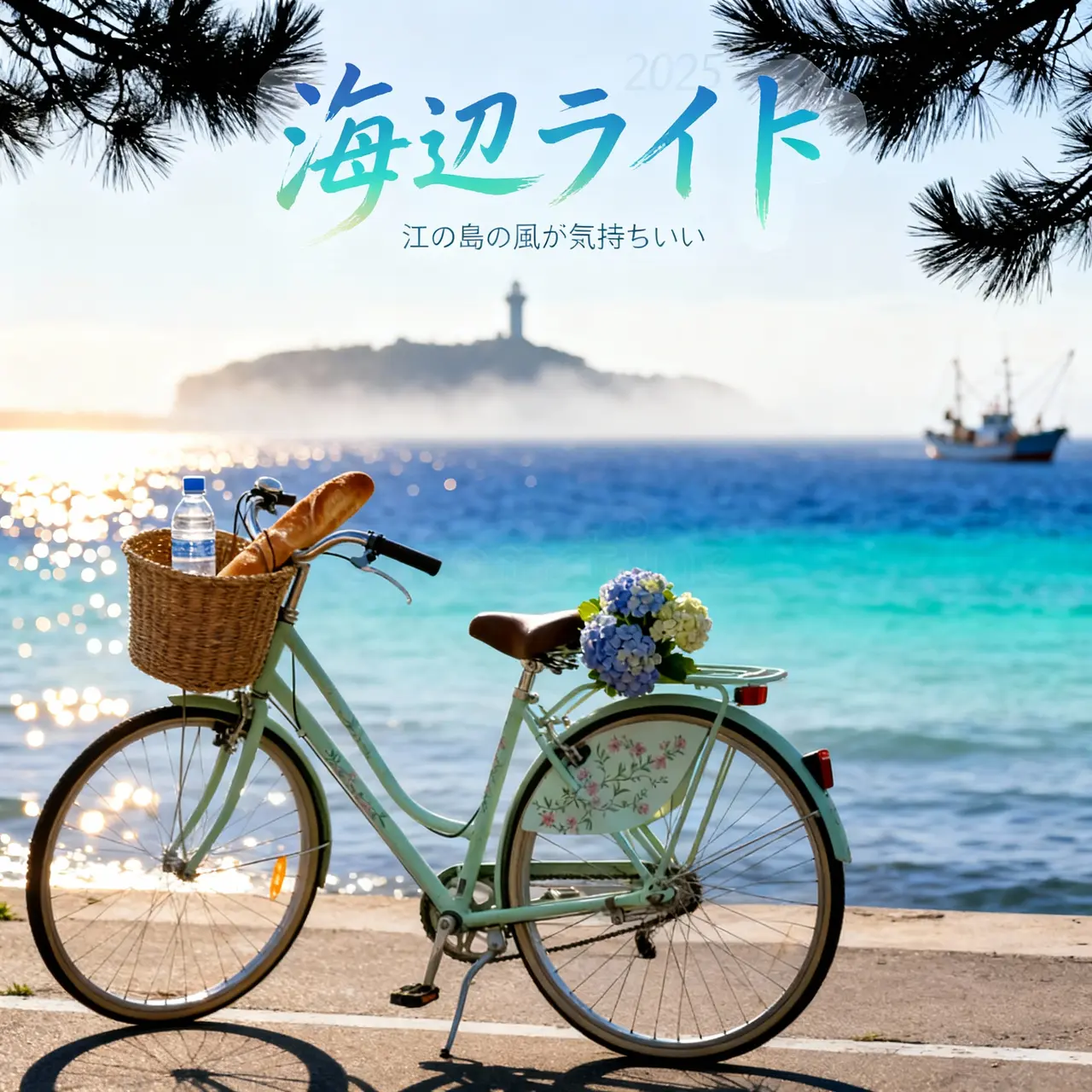 Seaside Bicycle - Ocean Gradient Focus