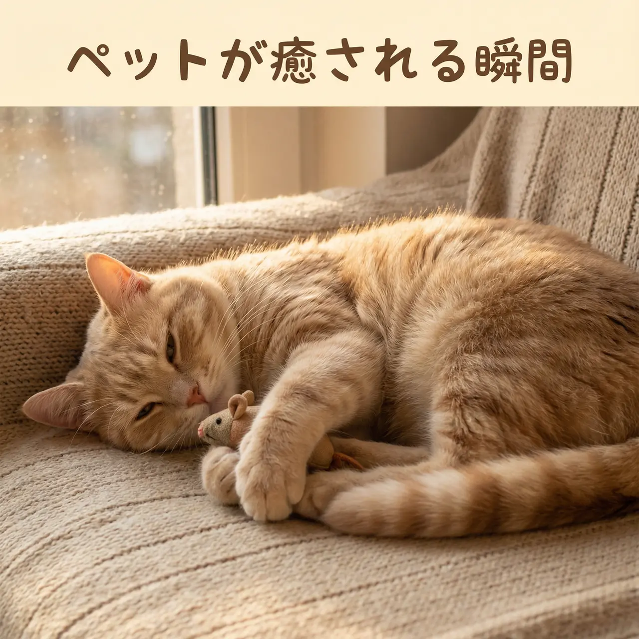 Orange Cat Healing Moment