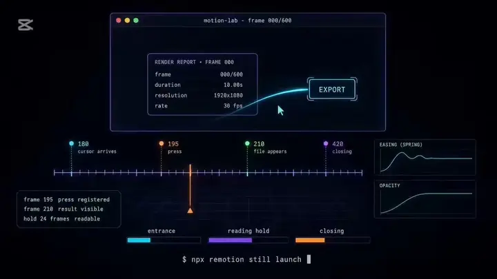 带帧号控制的 Remotion 发布视频