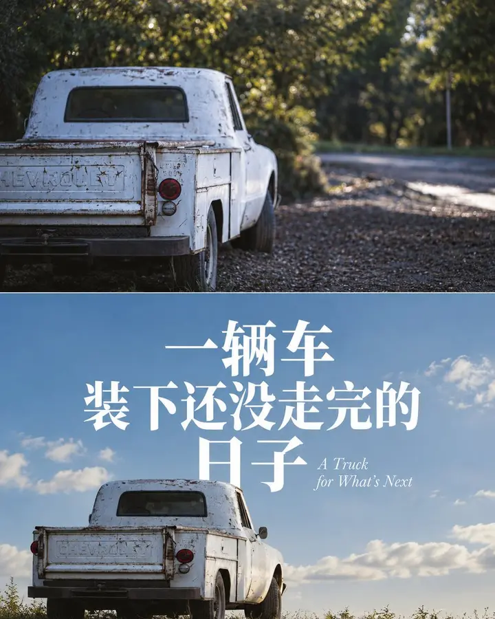 雪佛兰卡车分屏海报