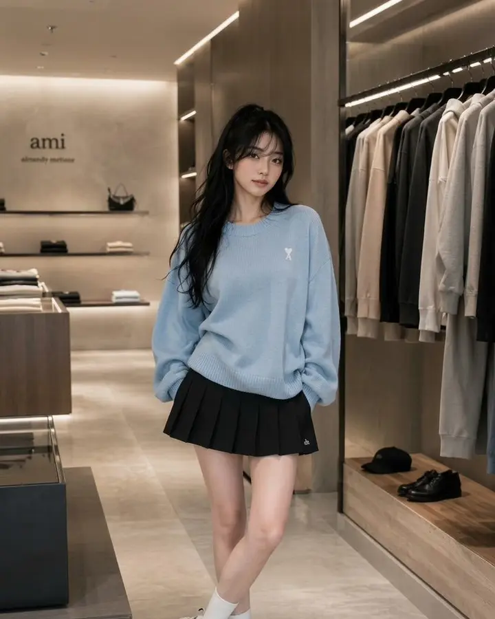 精品店时尚编辑人像