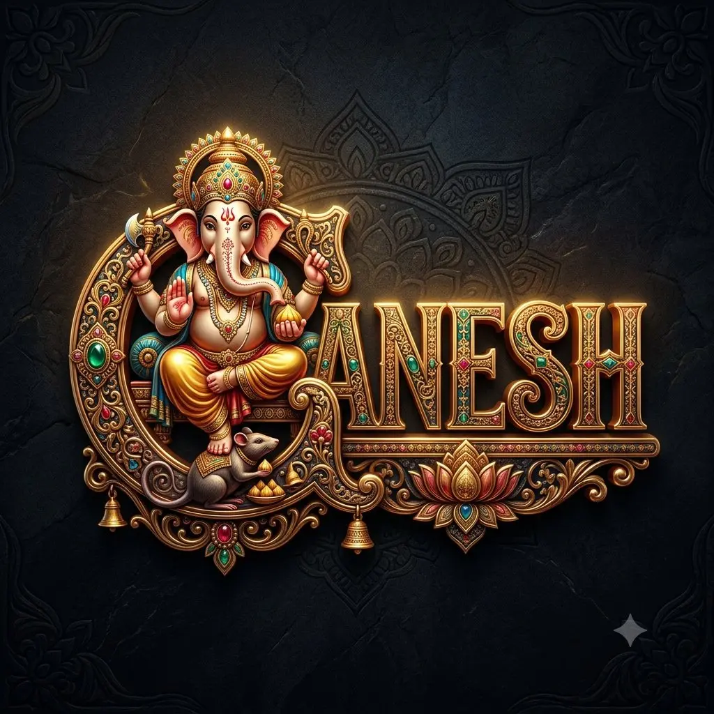 象头神节GANESH立体标志