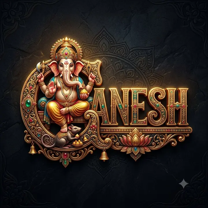 象头神节GANESH立体标志