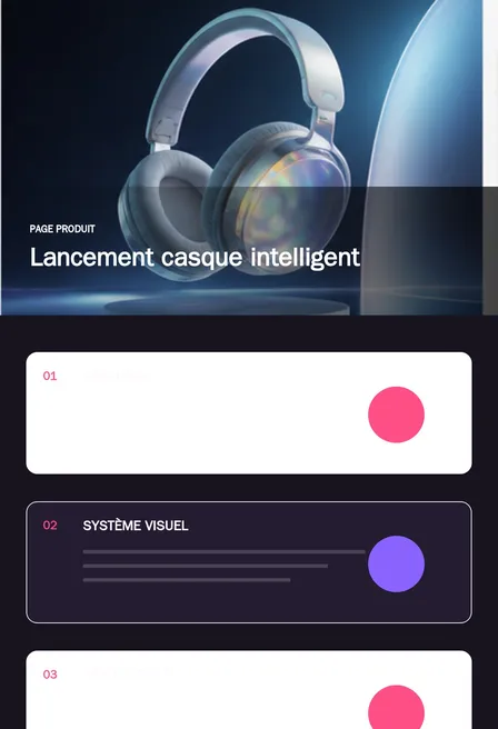 Lancement casque intelligent