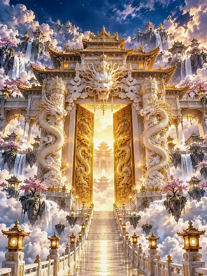 GPT Image Prompt：宏伟南天门场景