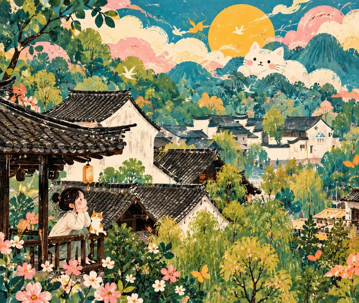 梦幻童话插画风格
