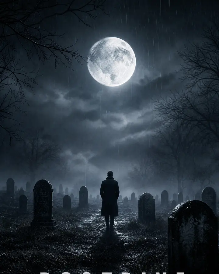 Moonlit Graveyard Movie Poster