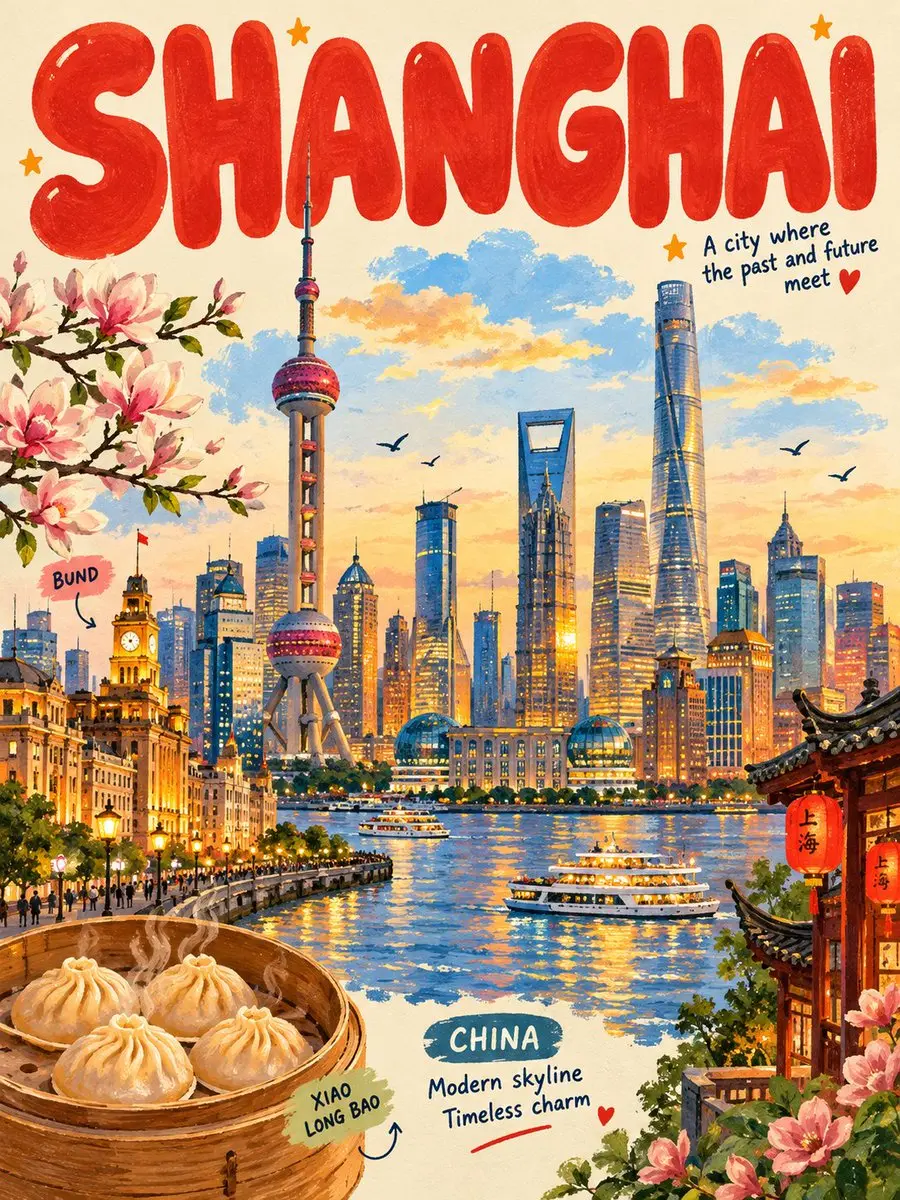趣味泡泡字母海报提示词