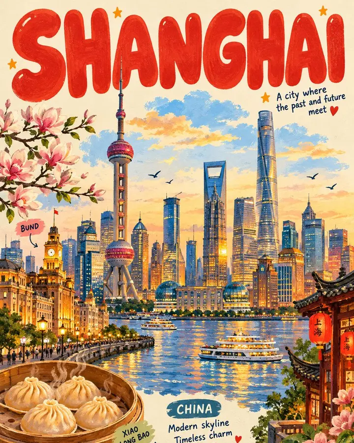 趣味泡泡字母海报提示词
