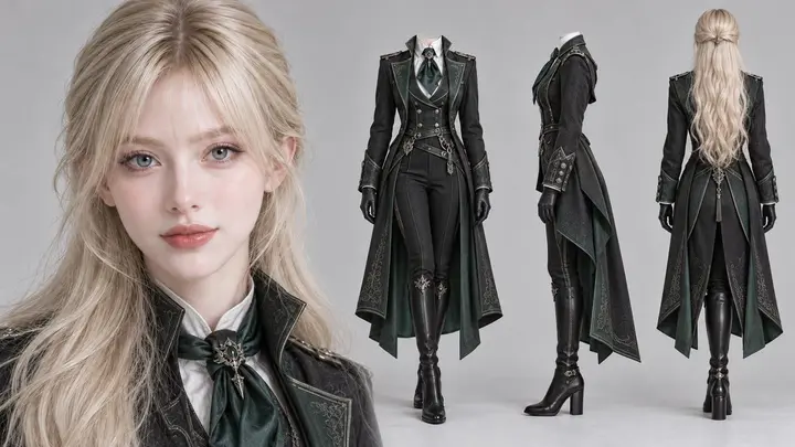 斯莱特林决斗服装角色设定图