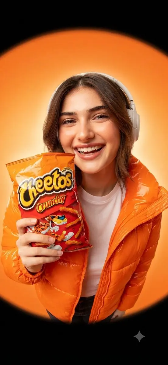 Cheetos 零食广告人像