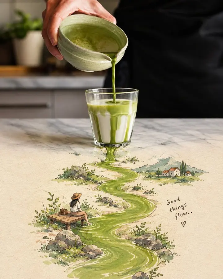 超现实美食故事书插画转换