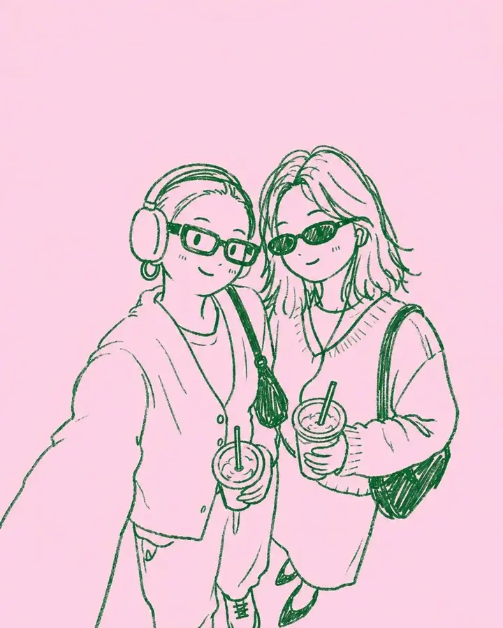 手绘时尚插画风格转换