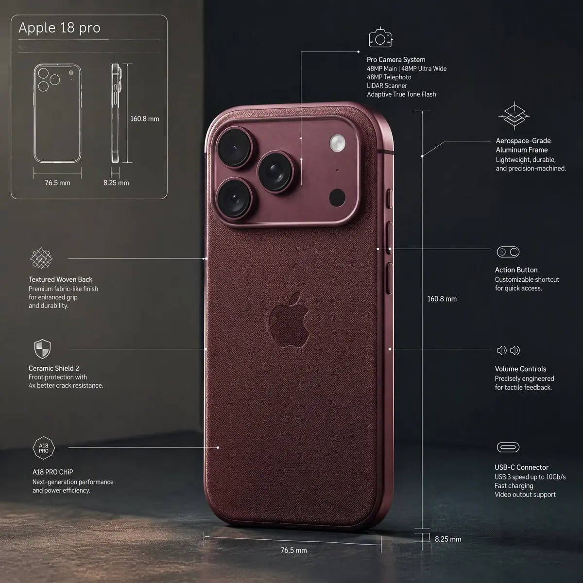 Technical Product Infographic Overlay