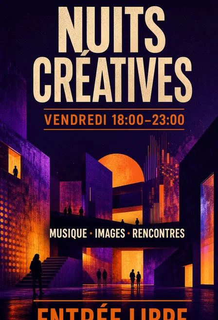 NUITS CRÉATIVES Affiche d'Événement