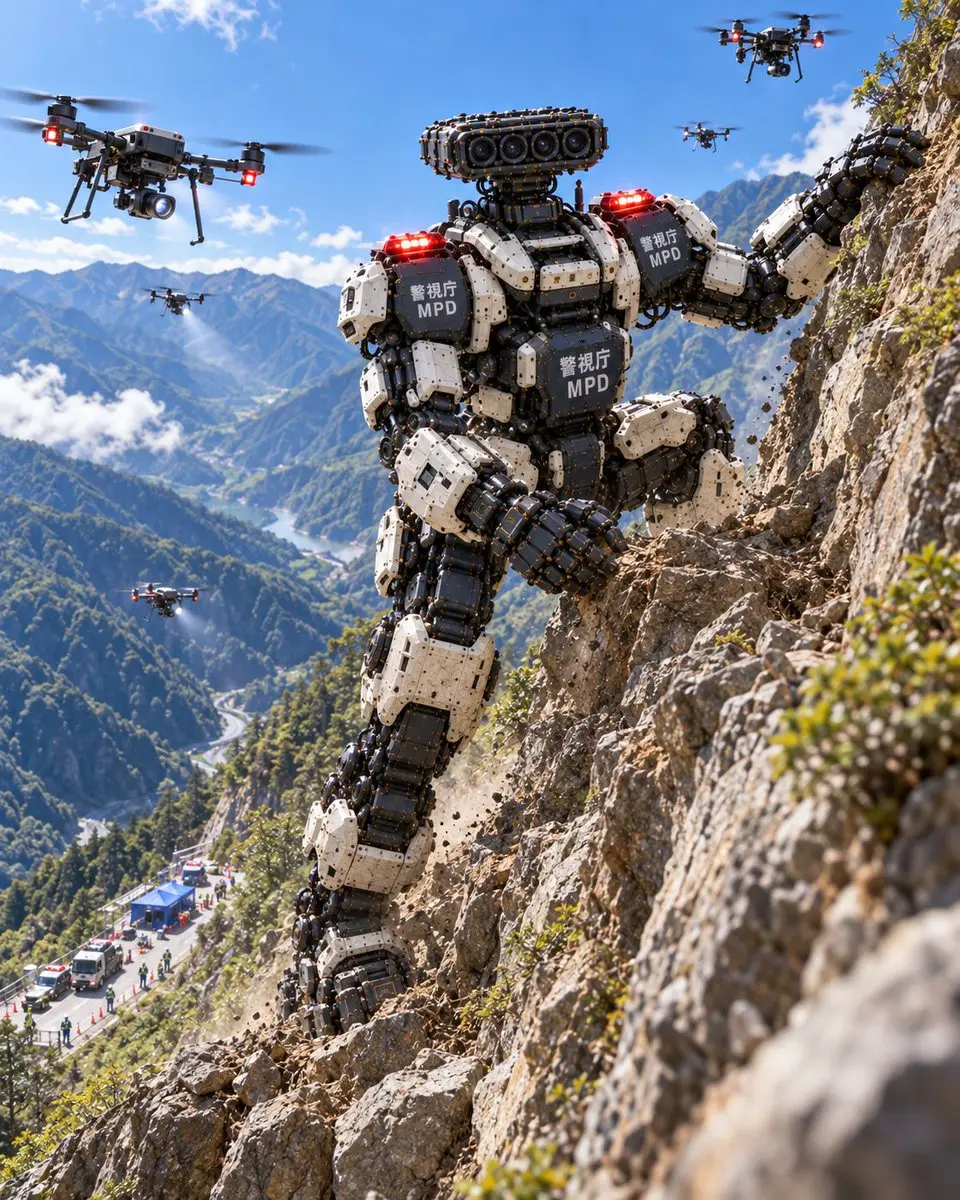 MPD 重型救援机器人登山