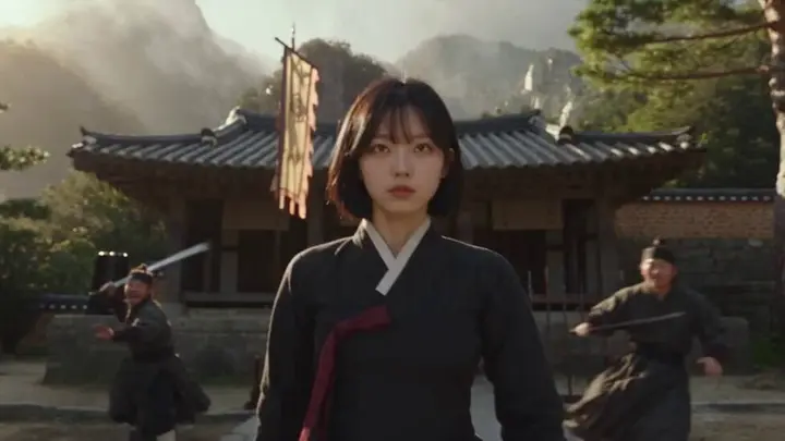 韩国武术女战士肖像
