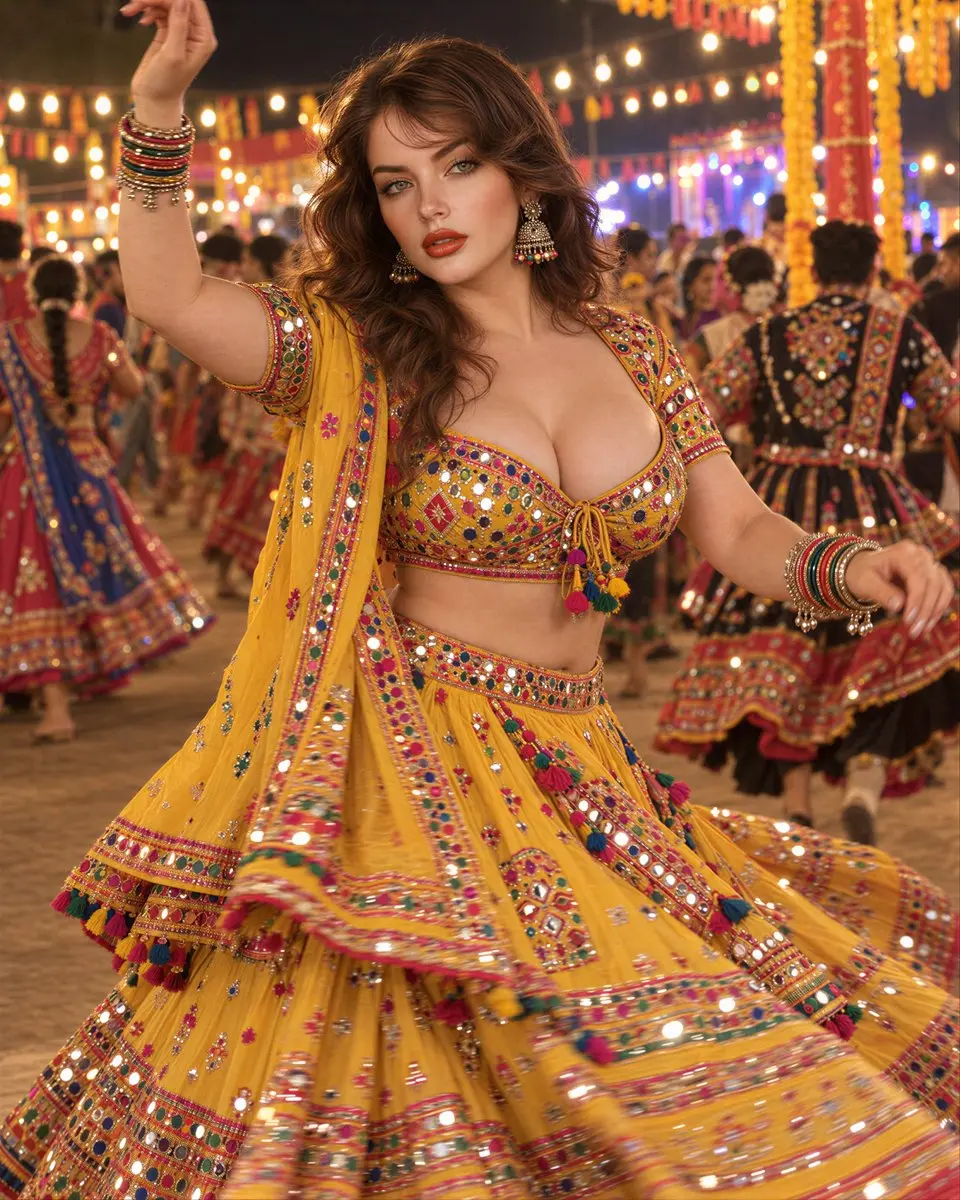 Navratri 节日肖像序列