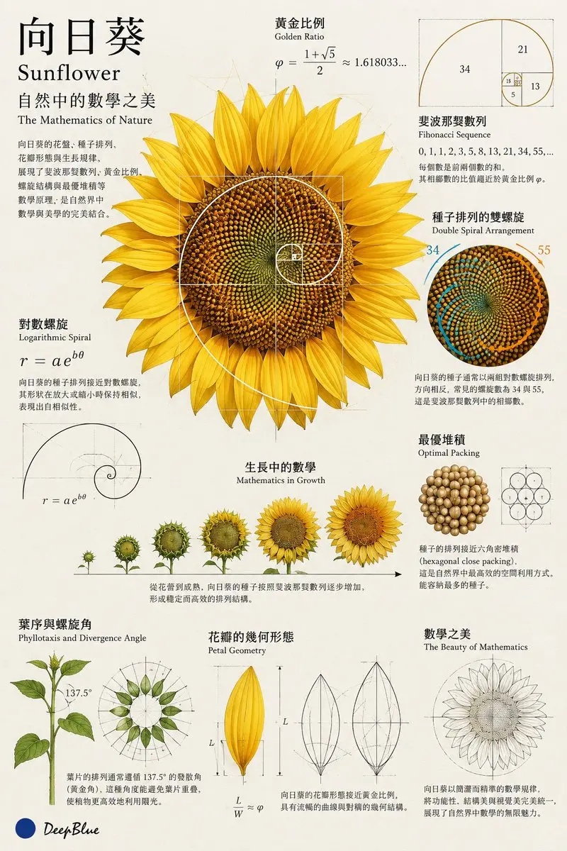 向日葵数学信息图