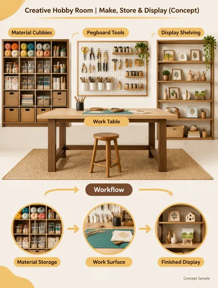 Creative Hobby Room | Make, Store & Display (Concept)