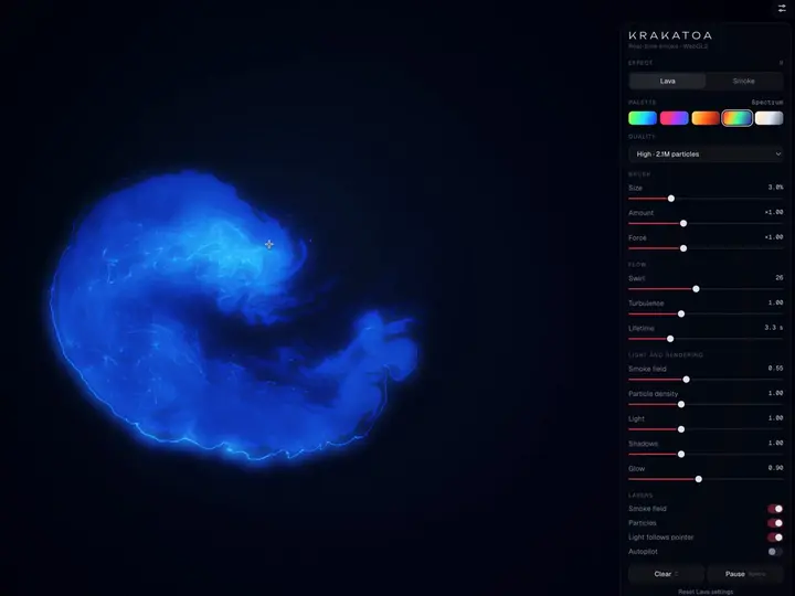 喀拉喀托火山 WebGL 动画