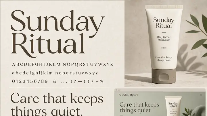 Sunday Ritual Custom Display Typeface System