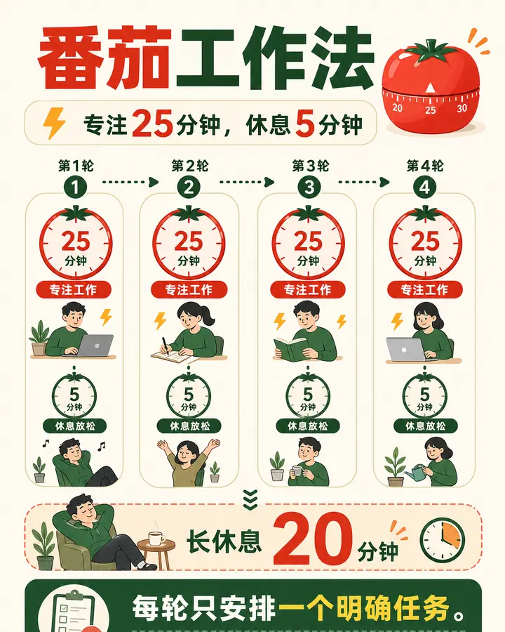 番茄工作法知识卡