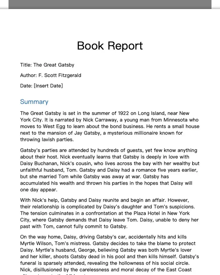 Book Report