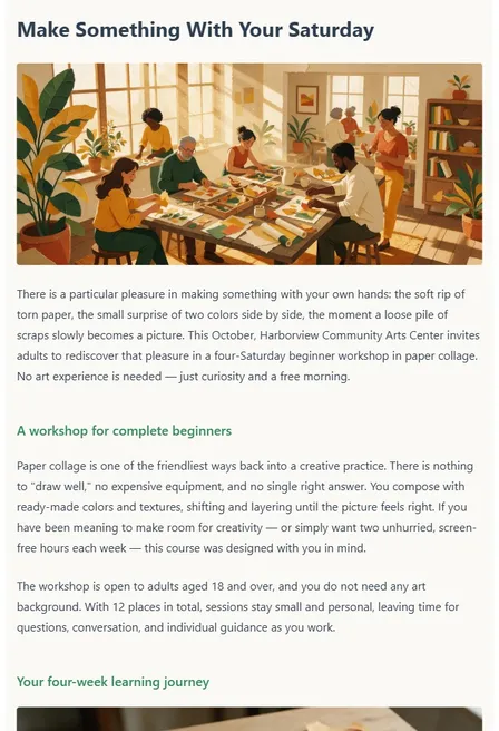 Make Something With Your Saturday