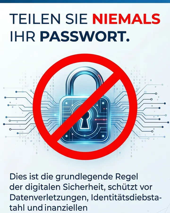 Vertical Password Security Awareness Poster