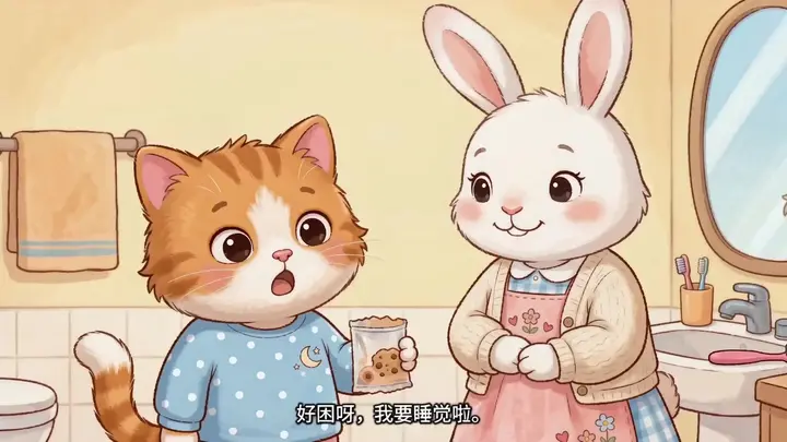 小牙刷找饼干