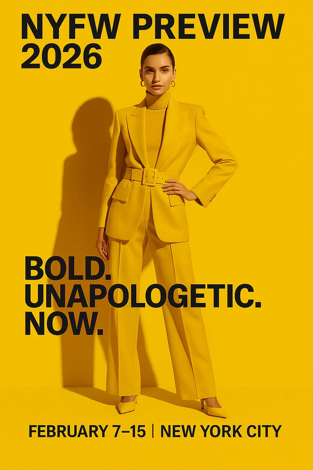 Carteles de lanzamiento de la colección NYFW 2026