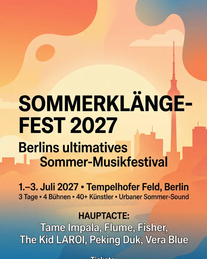 SOMMERKLÄNGE-FEST 2027 Festival Poster