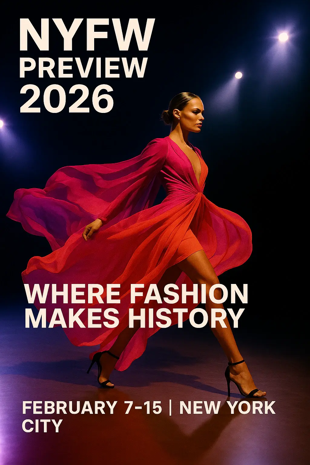 Carteles de lanzamiento de la colección NYFW 2026 2